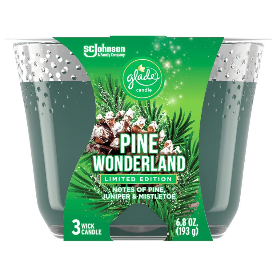 Glade Pine Wonderland 3 Wick Candle Shop Candles at HEB