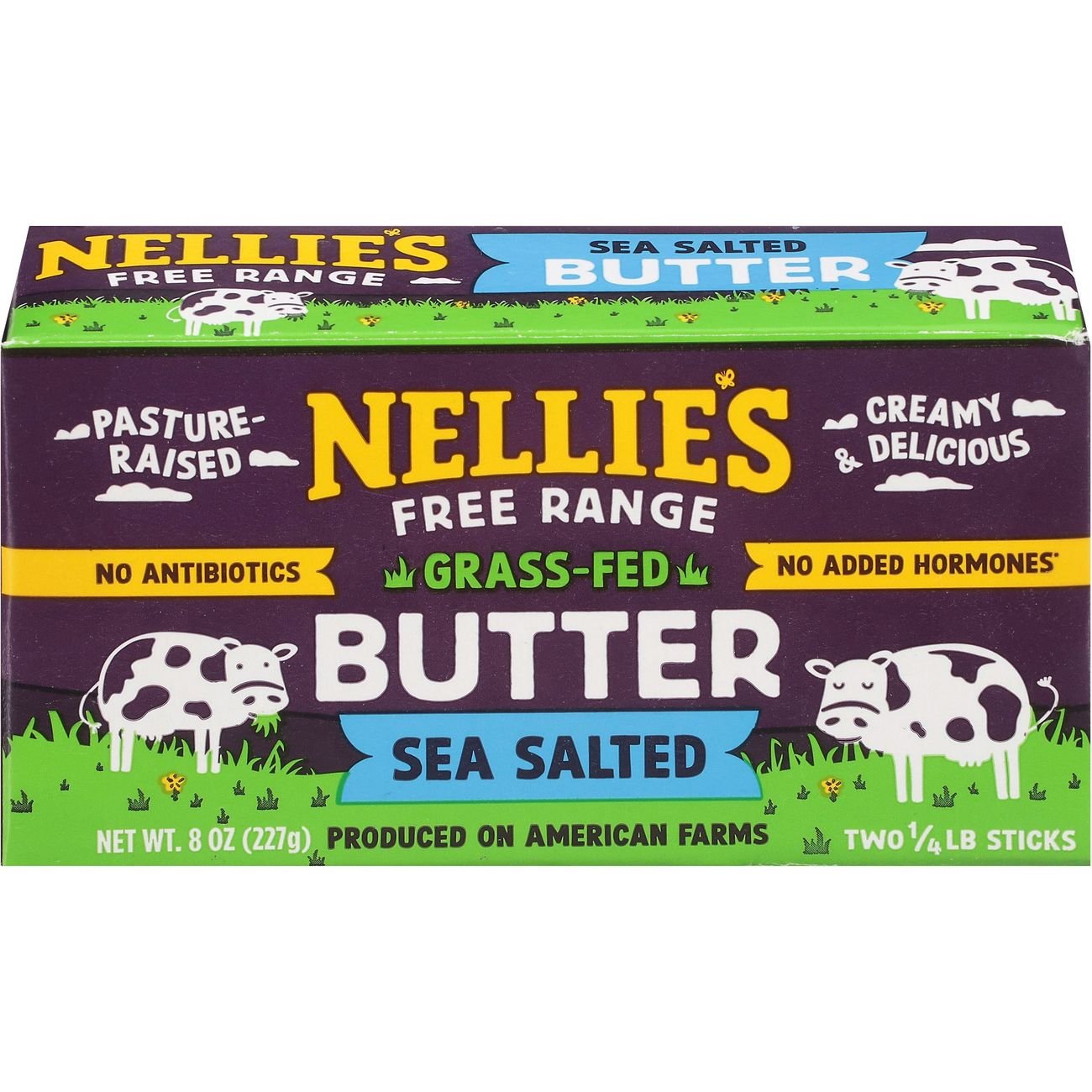Nellie's Free Range Sea Salted Butter, 8 oz