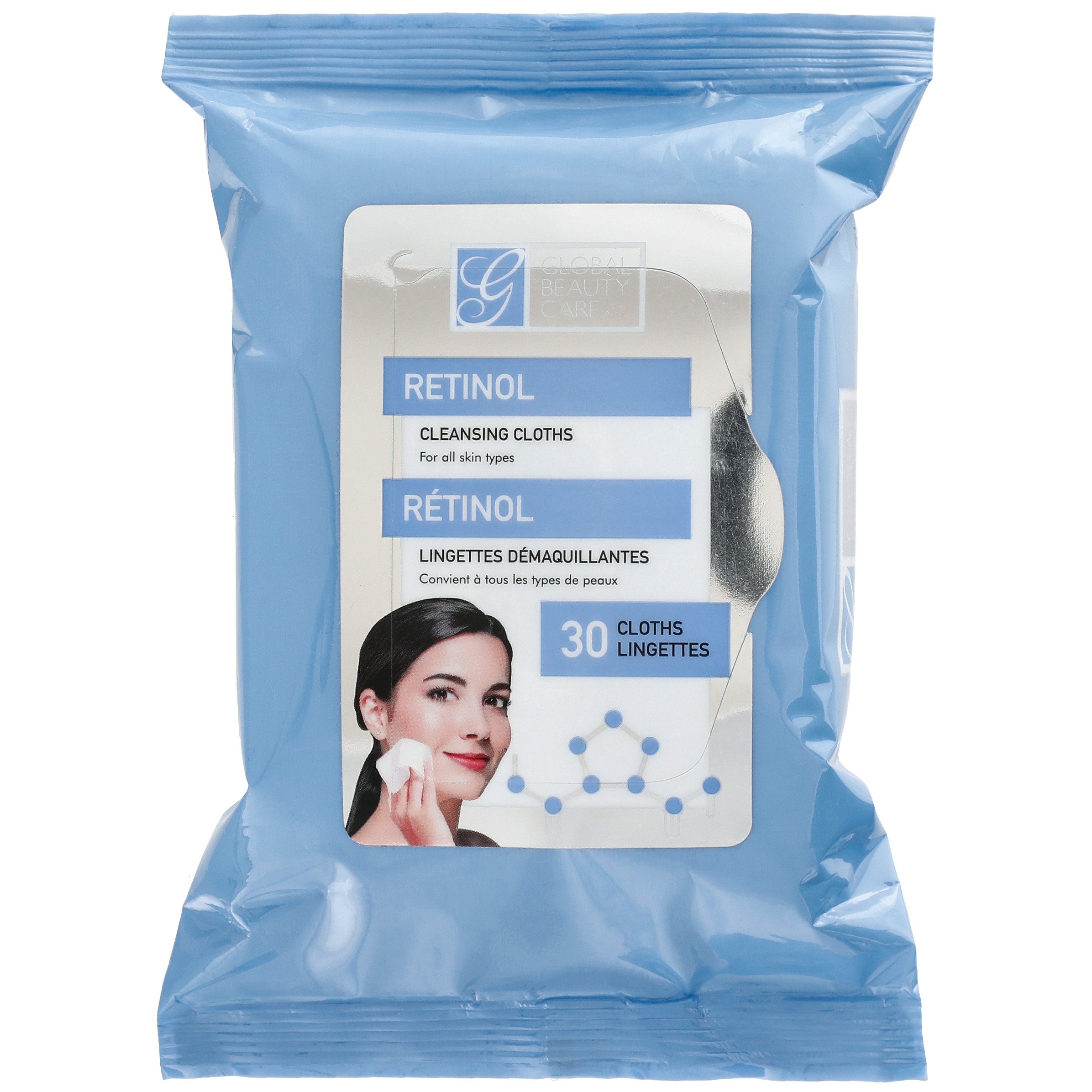 Global Beauty Care Retinol Cleansing Wipes Shop Makeup remover at HEB