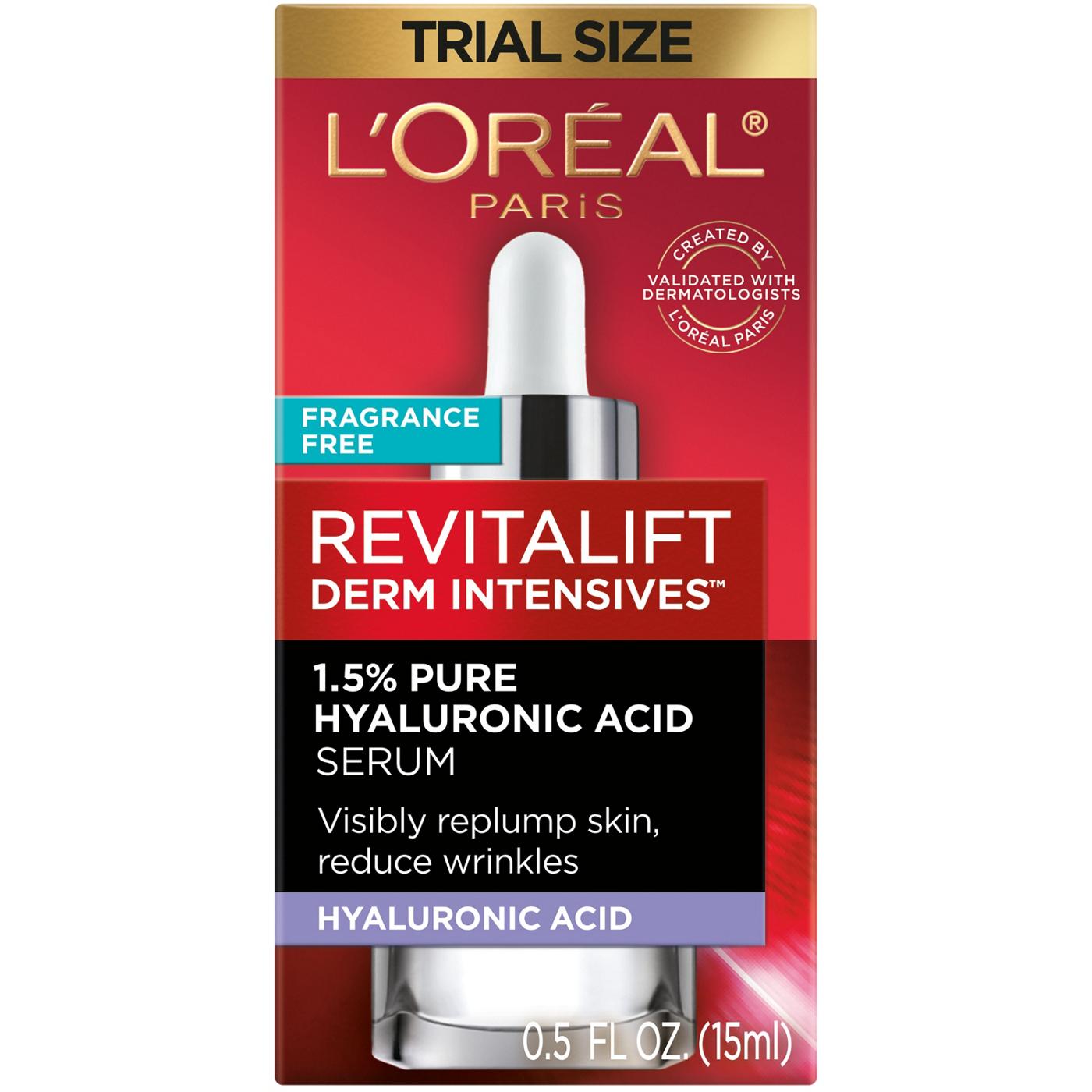 L'Oréal Paris Revitalift Derm Intensives Hyaluronic Acid Face Serum; image 1 of 5