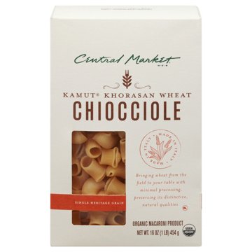 Central Market Organic Single Heritage Grain Kamut Khorasan Wheat Chiocciole Pasta, 16 oz