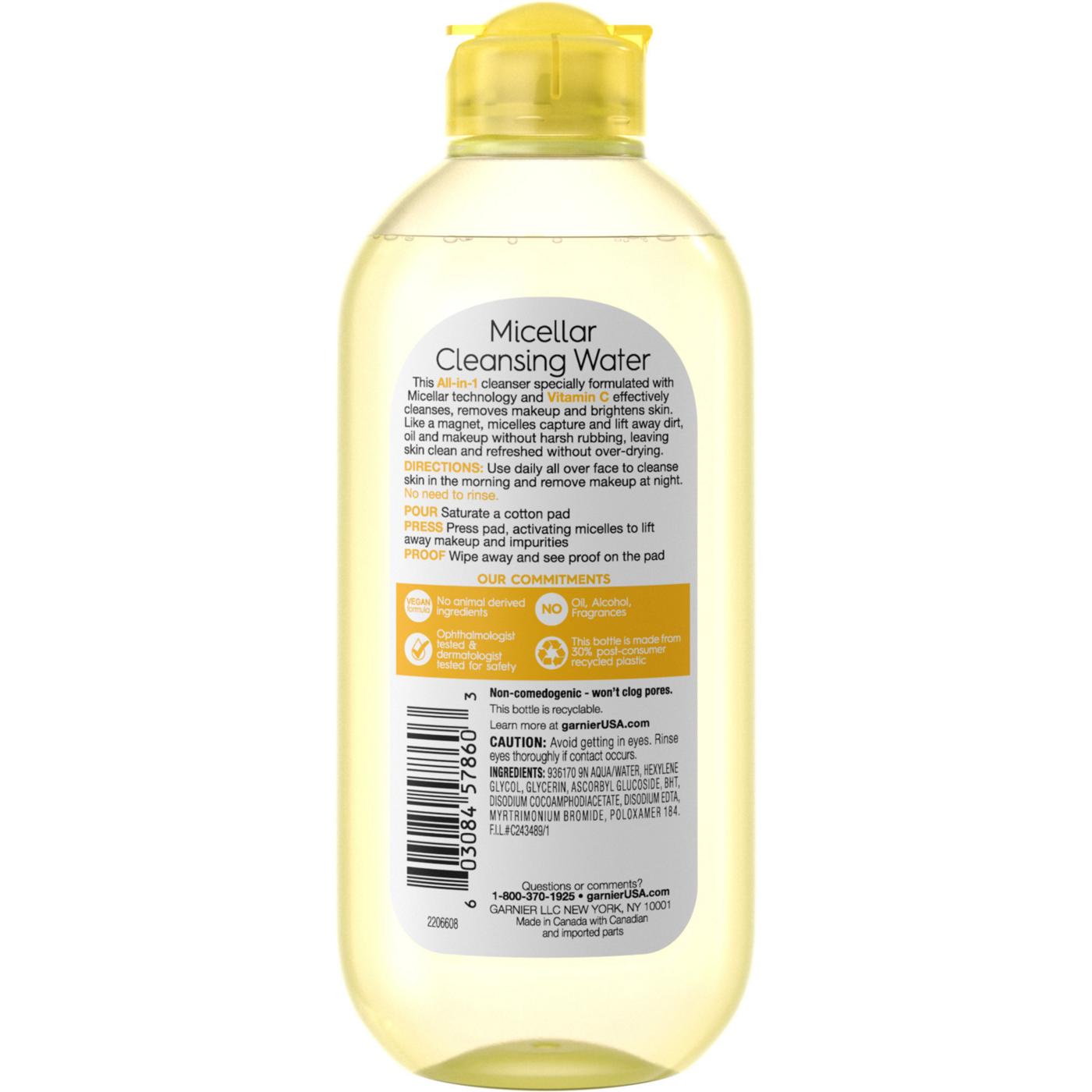 Garnier SkinActive Micellar Cleansing Water - Vitamin C; image 6 of 7