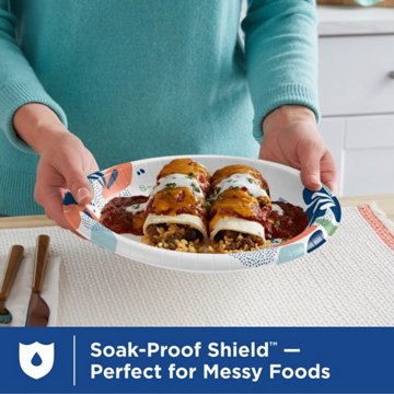 Dixie 10 in Compostable Paper Plates, 100 ct