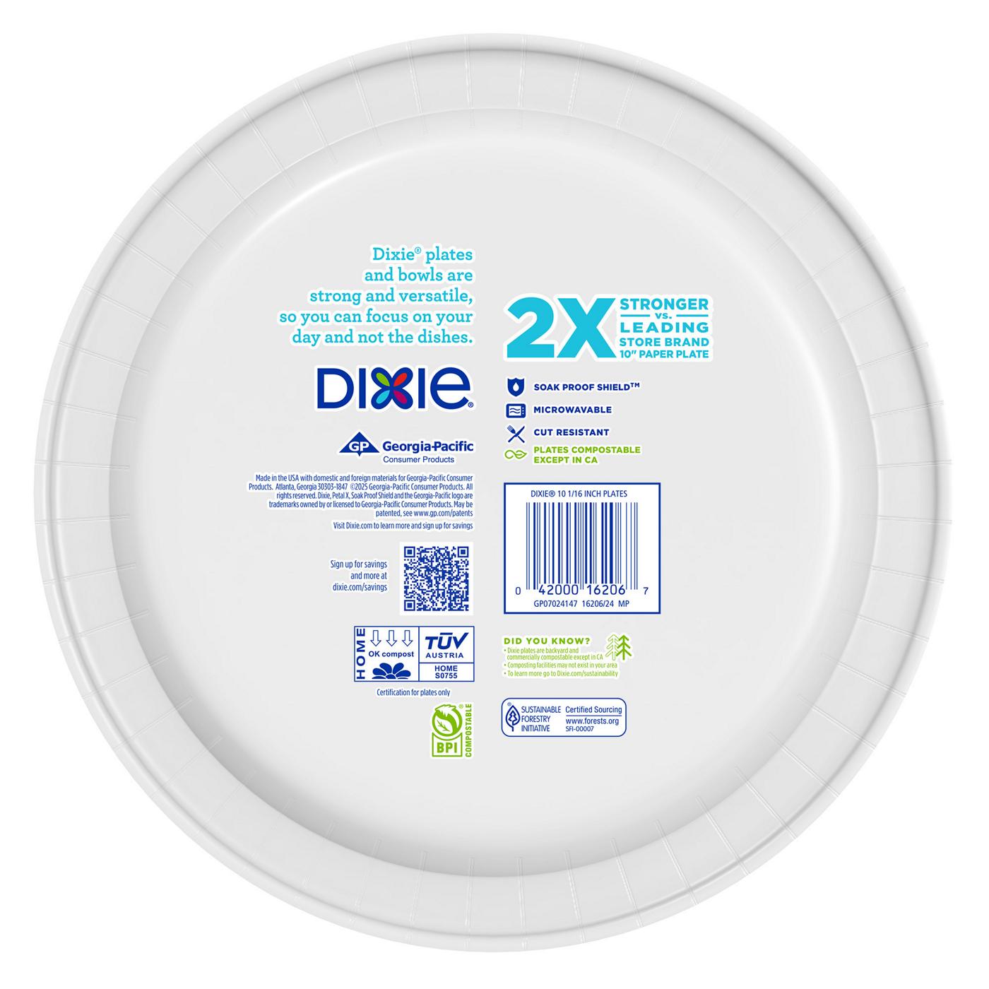 Dixie 10 in Compostable Paper Plates; image 7 of 7
