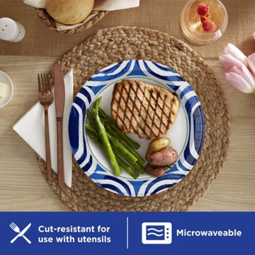 Dixie Ultra 10 in Compostable Paper Plates, 50 ct