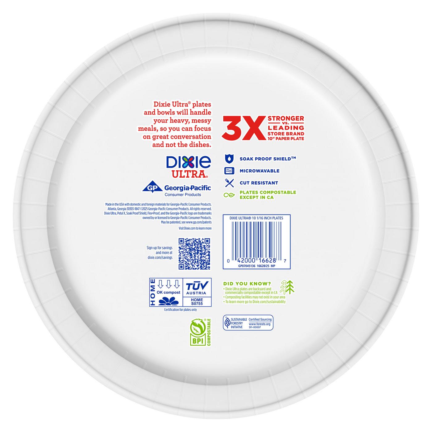 Dixie Ultra 10 in Compostable Paper Plates; image 7 of 7