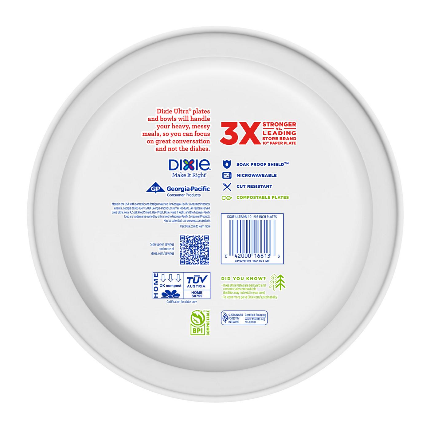 Dixie Ultra Printed 10 in Paper Plates; image 3 of 3