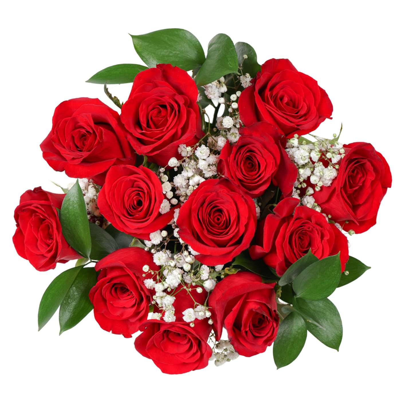 BLOOMS by HEB Designer Dozen Red Roses Flower Bouquet Shop Flowers