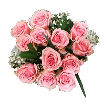 BLOOMS by H-E-B Designer Dozen Colorful Roses Flower Bouquet