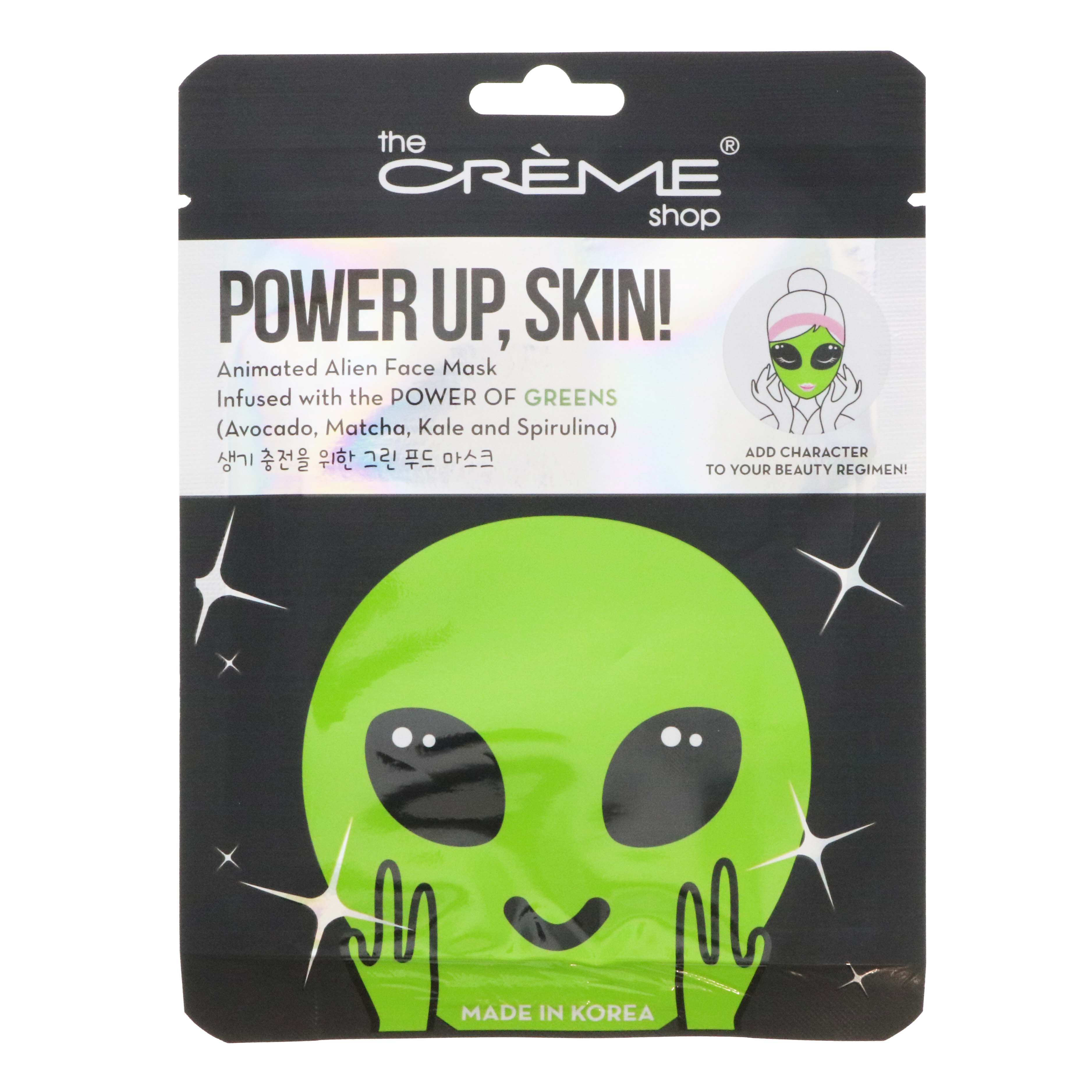 The Crème Shop Power Up, Skin! Alien Mask Shop Facial Masks