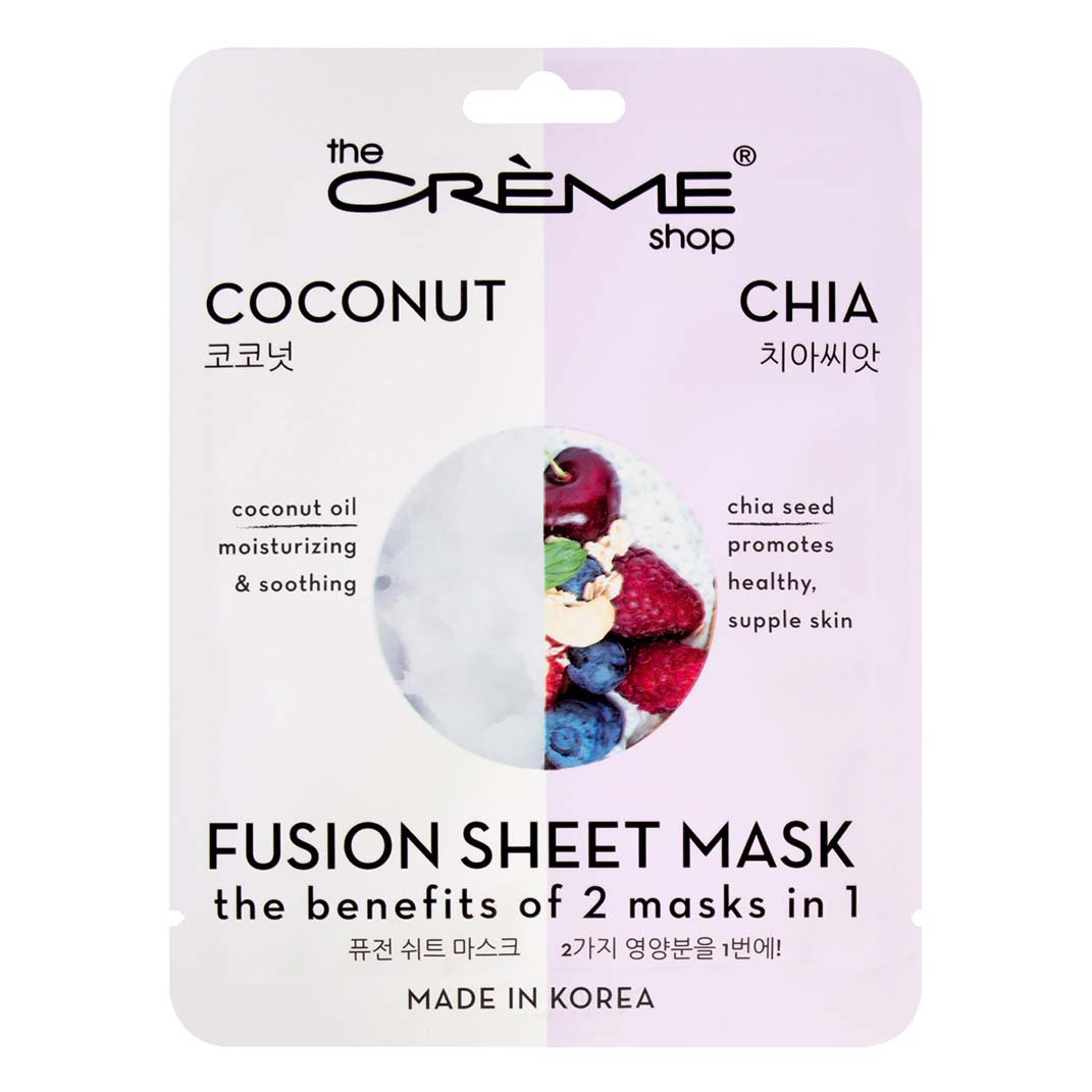 The Creme Shop Coconut Chia Fusion Sheet Mask Shop Facial Masks