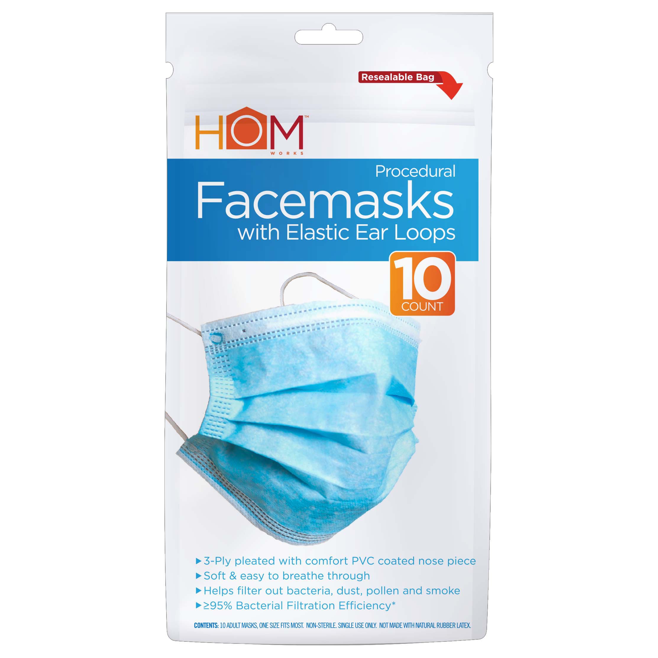 Hom Works Facemasks with Elastic Ear Loops - Shop Kits & supplies