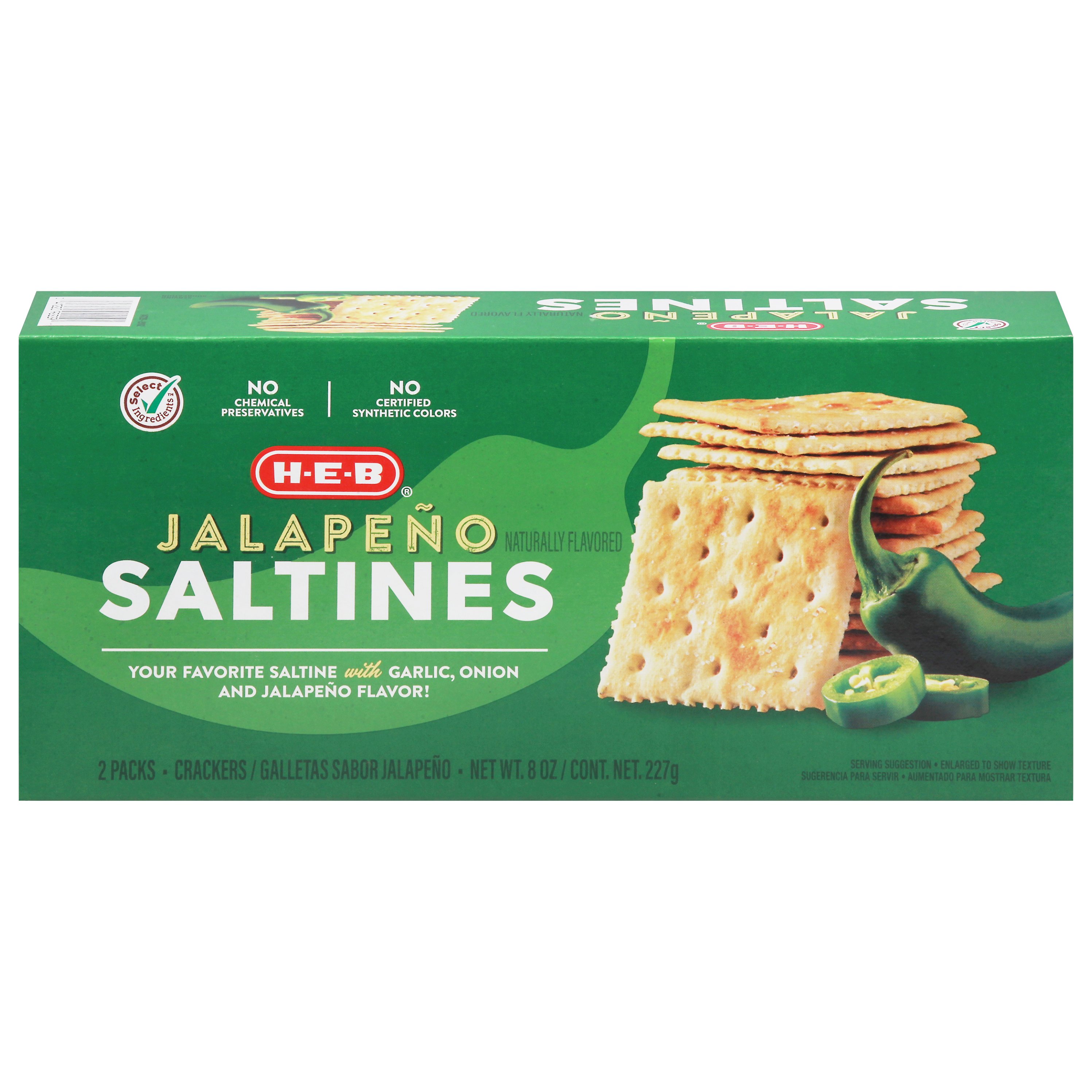 H-E-B Jalapeno Saltine Crackers - Shop Snacks & Candy At H-E-B