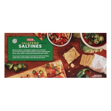 H-E-B Jalapeno Saltine Crackers, 8 oz