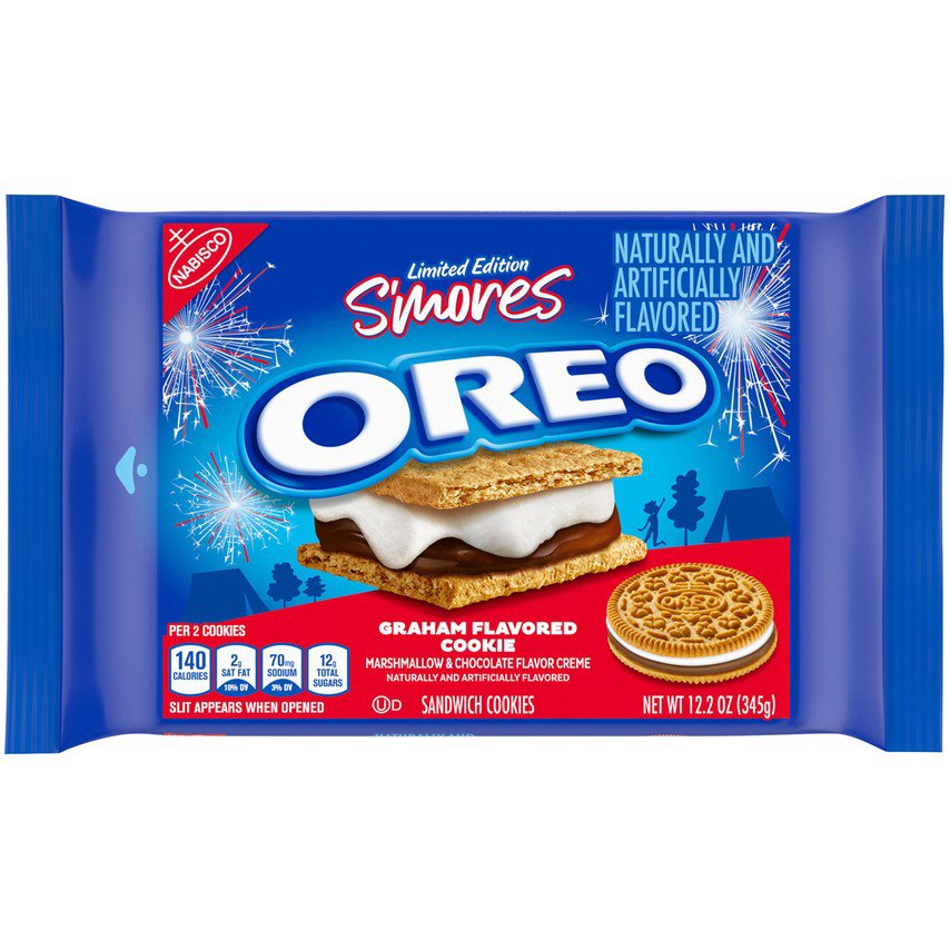 Nabisco Oreo S Mores Sandwich Cookies Family Size Shop Snacks Candy At H E B