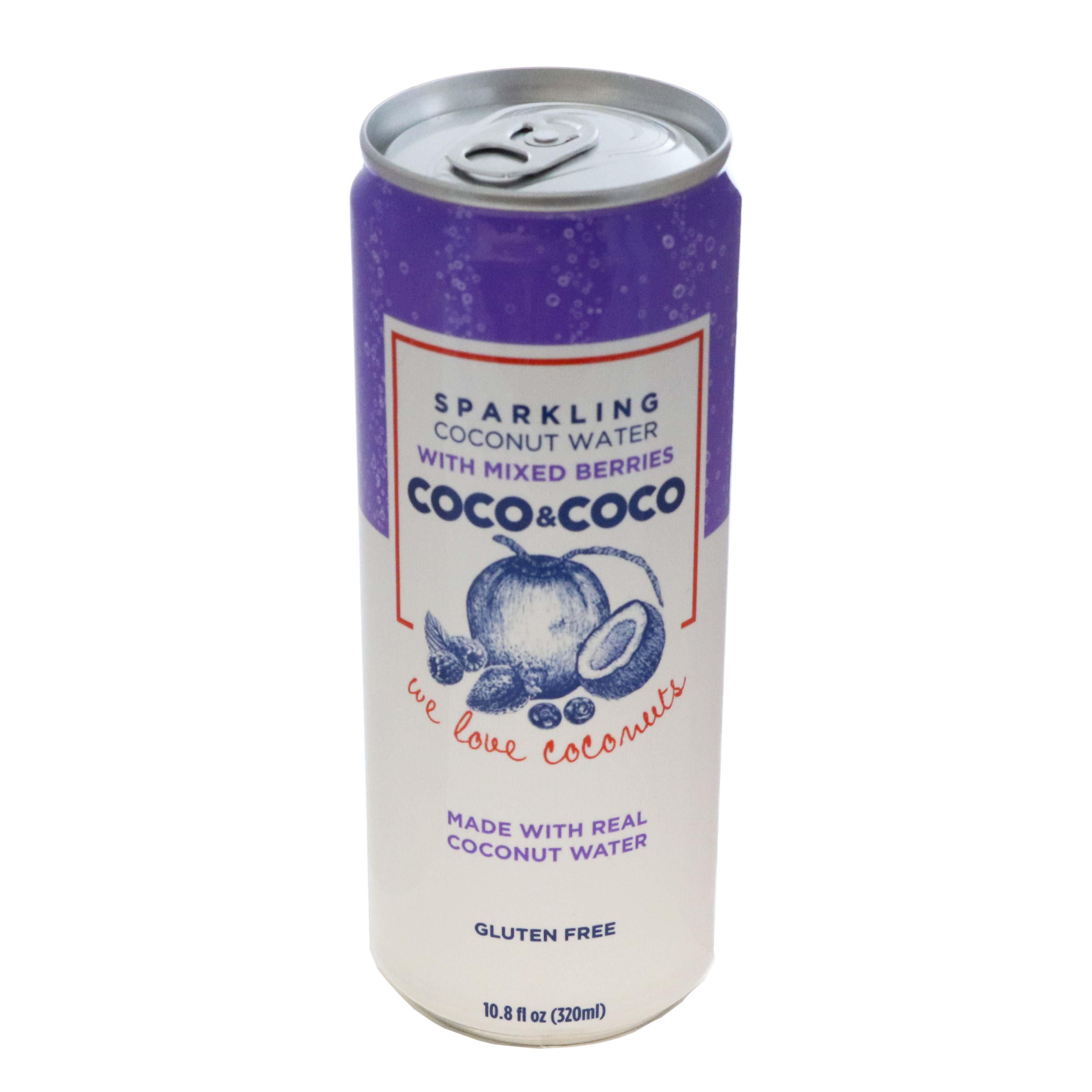 Coco & Coco Mix Berries Sparkling Coconut Water - Shop Coconut water at ...