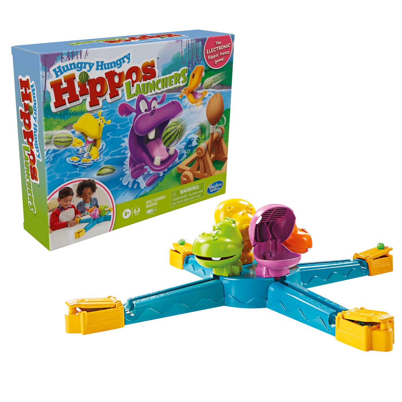 Hasbro Gaming Hungry Hungry Hippos Launchers Game; image 1 of 7