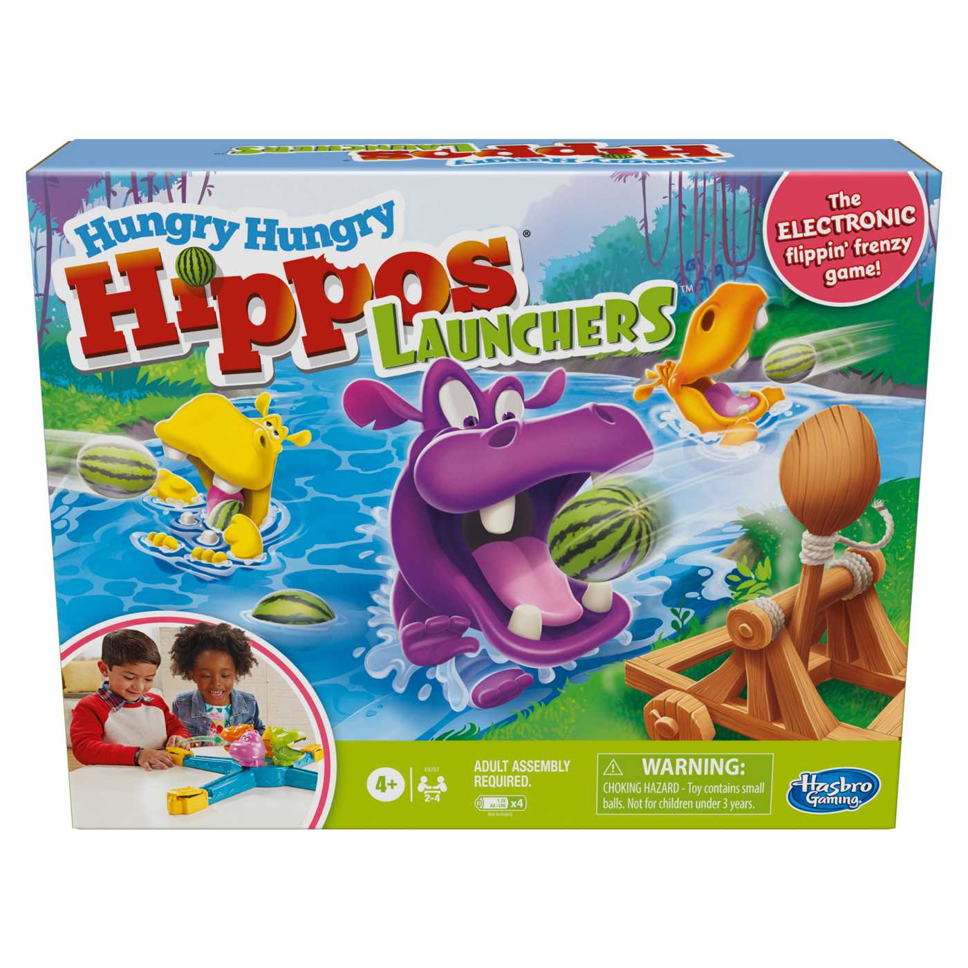 Hasbro Gaming Hungry Hungry Hippos Launchers Game; image 5 of 7