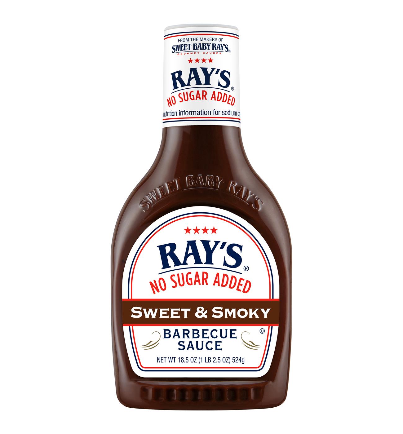 Sweet Baby Ray's No Sugar Added Hickory Barbecue Sauce; image 1 of 4