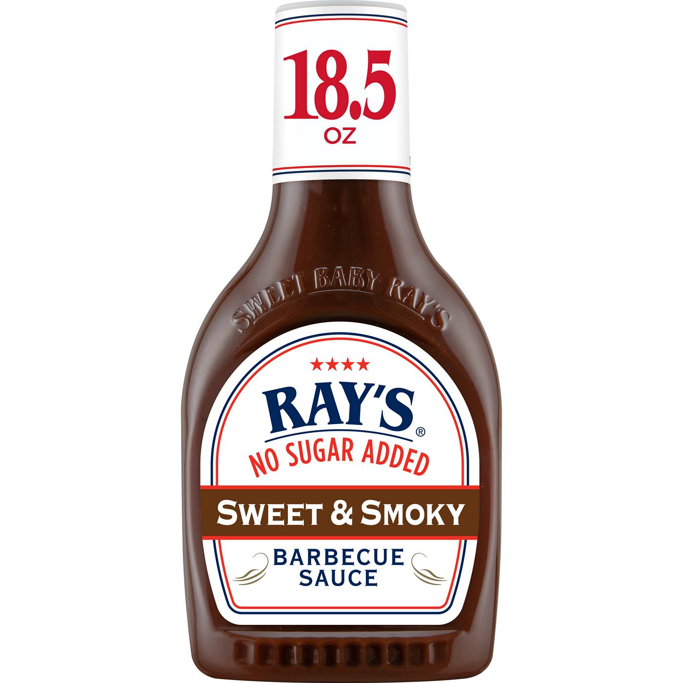 Sweet Baby Ray's No Sugar Added Sweet & Smoky Barbecue Sauce; image 1 of 9
