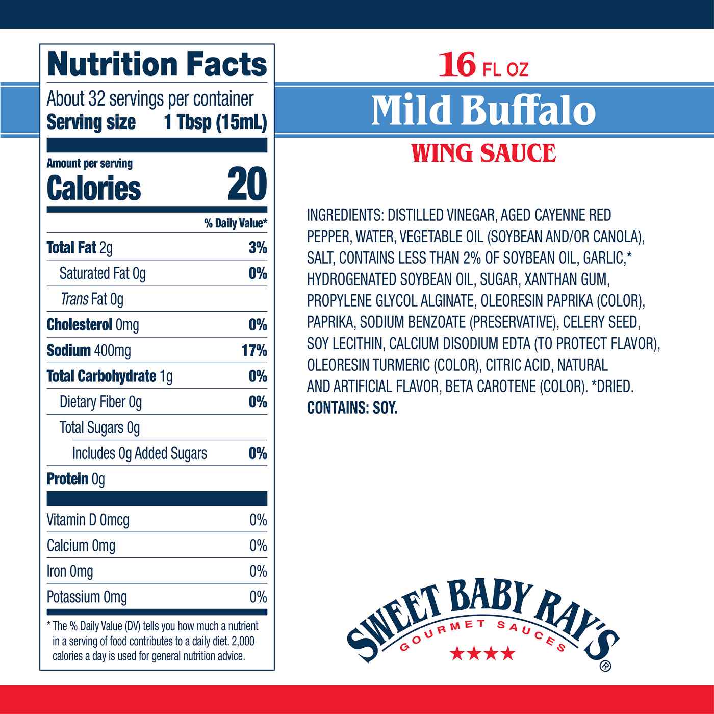 Sweet Baby Ray's Mild Buffalo Wing Sauce; image 7 of 9