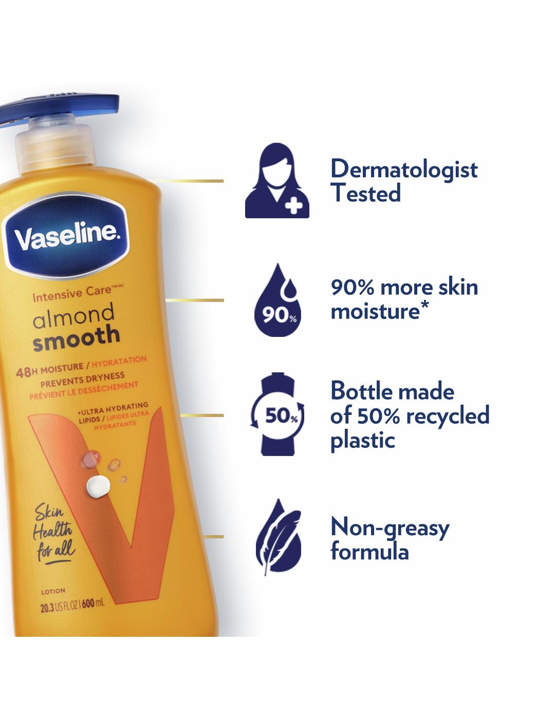 Vaseline Intensive Care Almond Smooth Lotion; image 2 of 8
