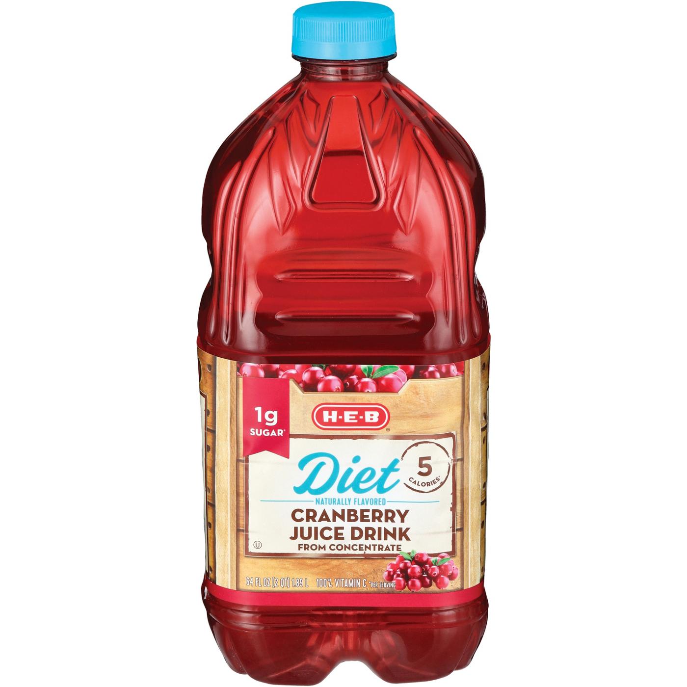 H-E-B Diet Cranberry Juice Cocktail; image 2 of 2