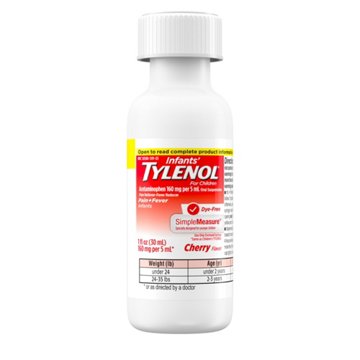 Tylenol Infants' Dye-Free Oral Suspension - Cherry
