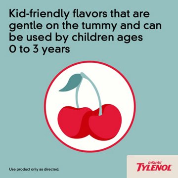 Tylenol Infants' Dye-Free Oral Suspension - Cherry