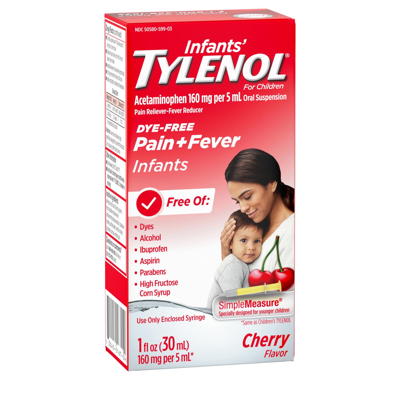 Tylenol Infants' Dye-Free Oral Suspension - Cherry; image 8 of 8