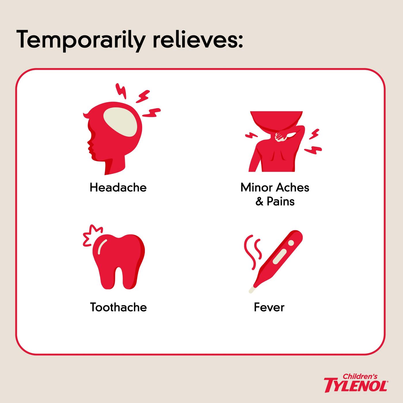 Tylenol Children's Pain + Fever Grape Oral Suspension; image 4 of 4