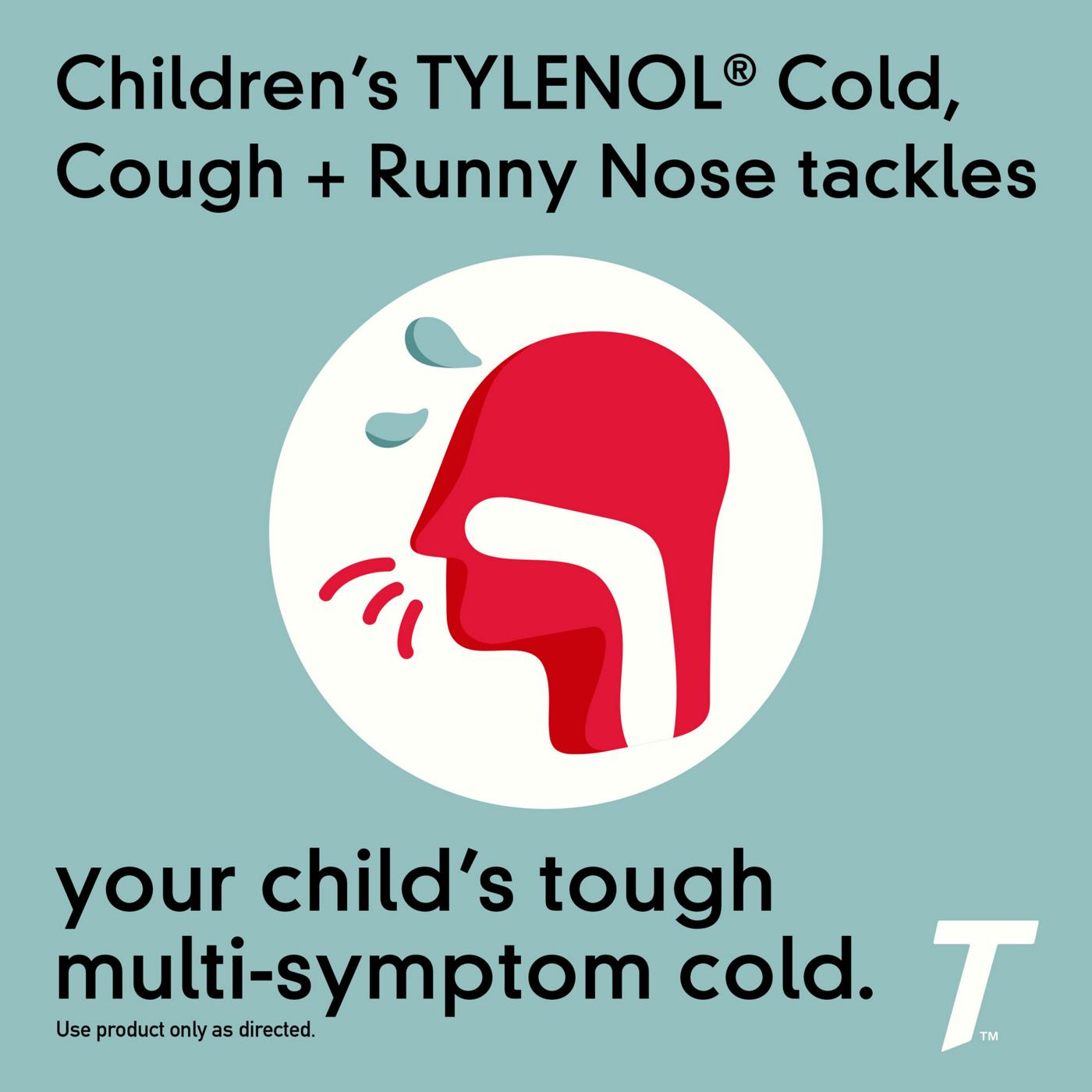 Tylenol Children's Cold + Cough + Runny Nose Oral Suspension - Grape; image 6 of 6