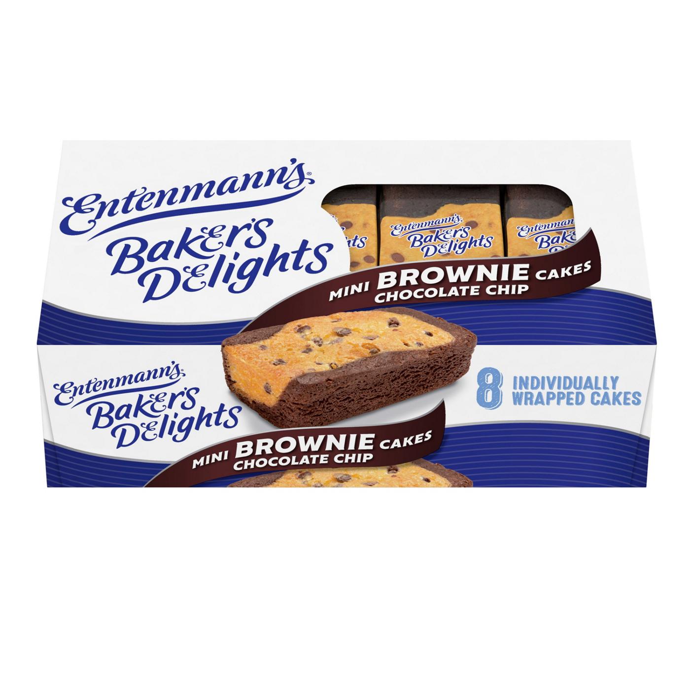 Entenmann's Baker's Delights Brownie Chocolate Chip Mini Cakes; image 1 of 3