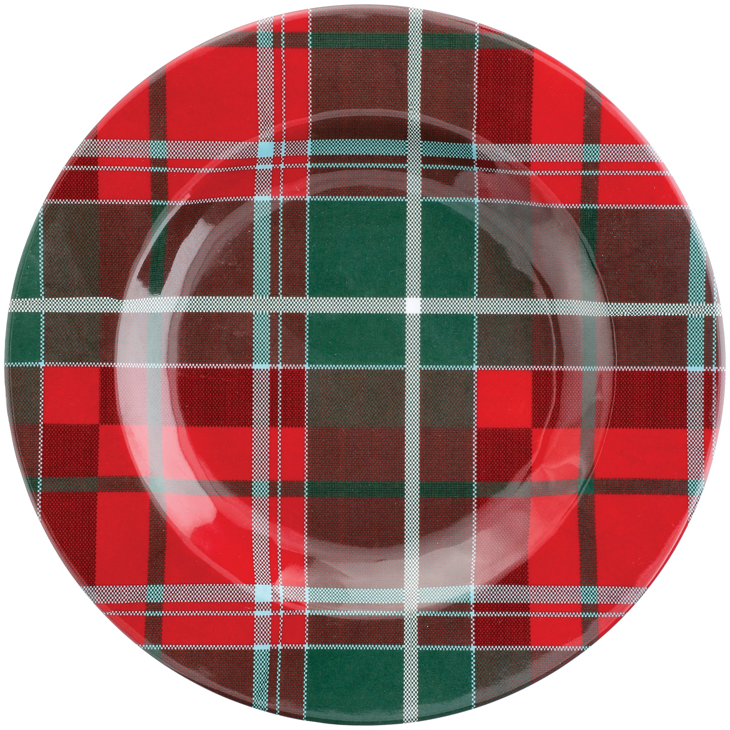 Thirty Fourth & Main Tartan Melamine Christmas Salad Plate Shop