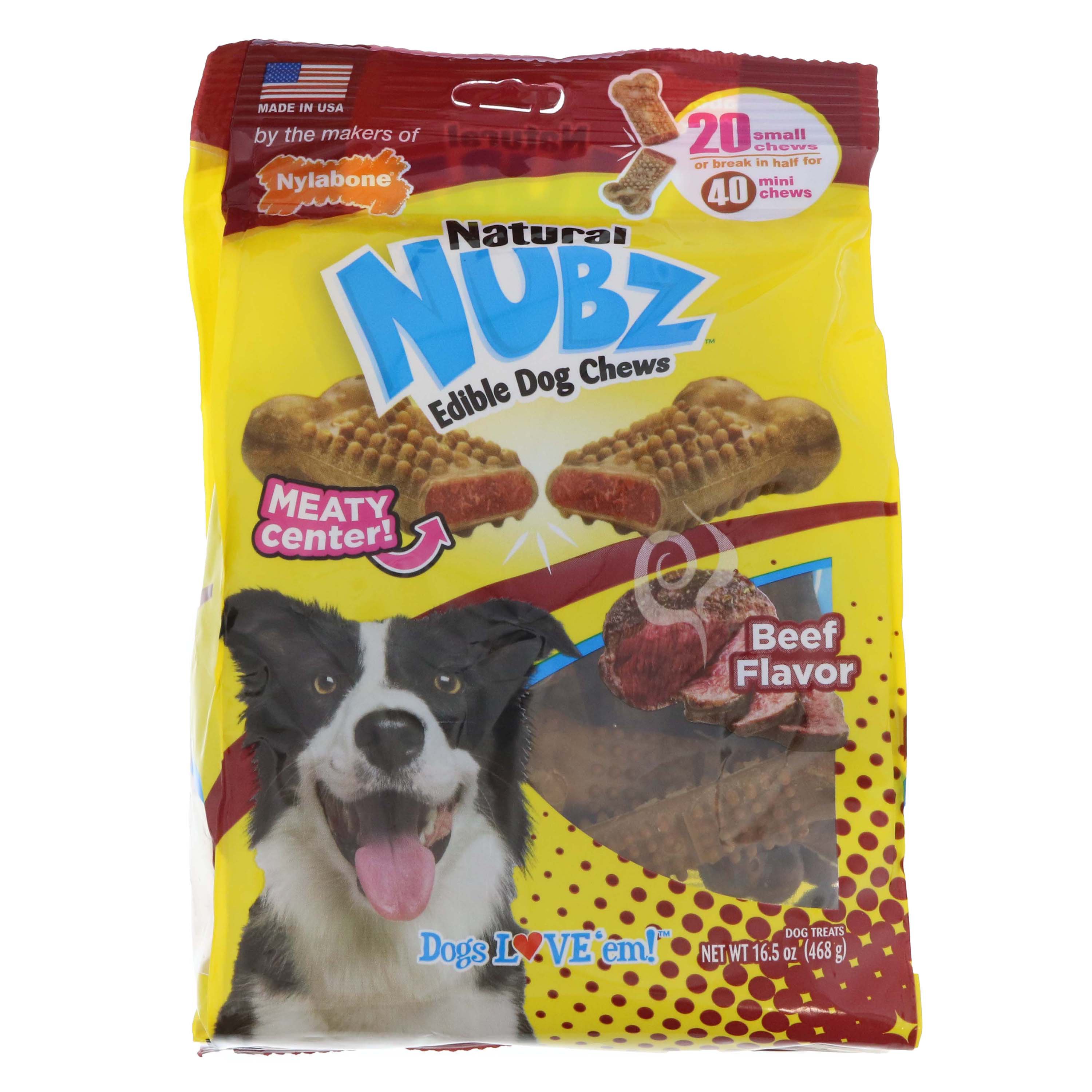 Nylabone Natural Nubz Small Dog Chews Beef Flavor Shop Dogs at HEB