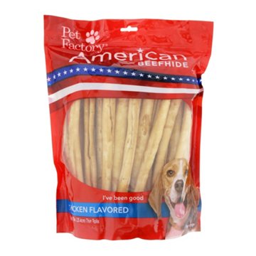 American Beefhide Chicken Flavored Thin Rolls for Dogs