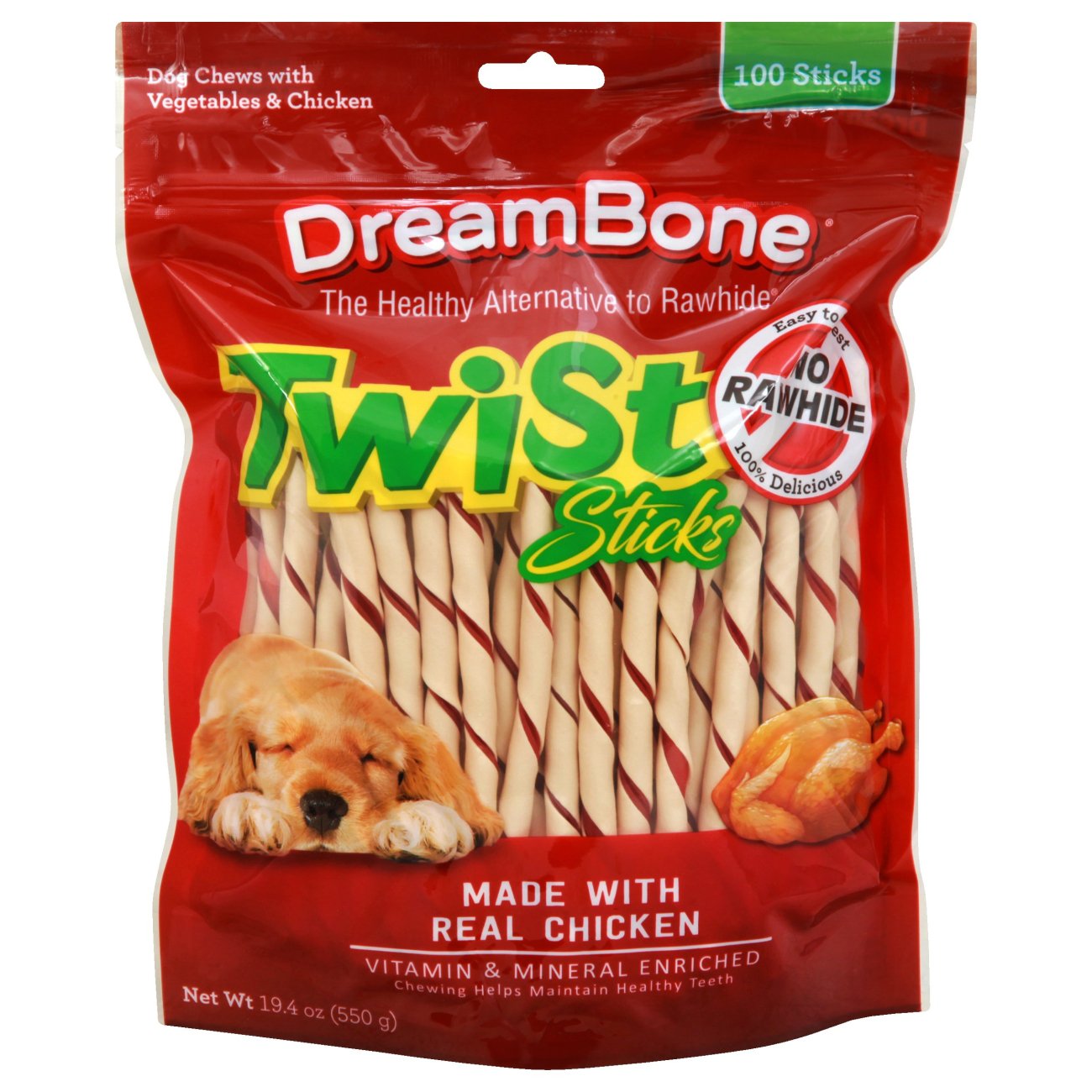 DreamBone Chicken Twist Sticks Shop Bones & rawhides at HEB