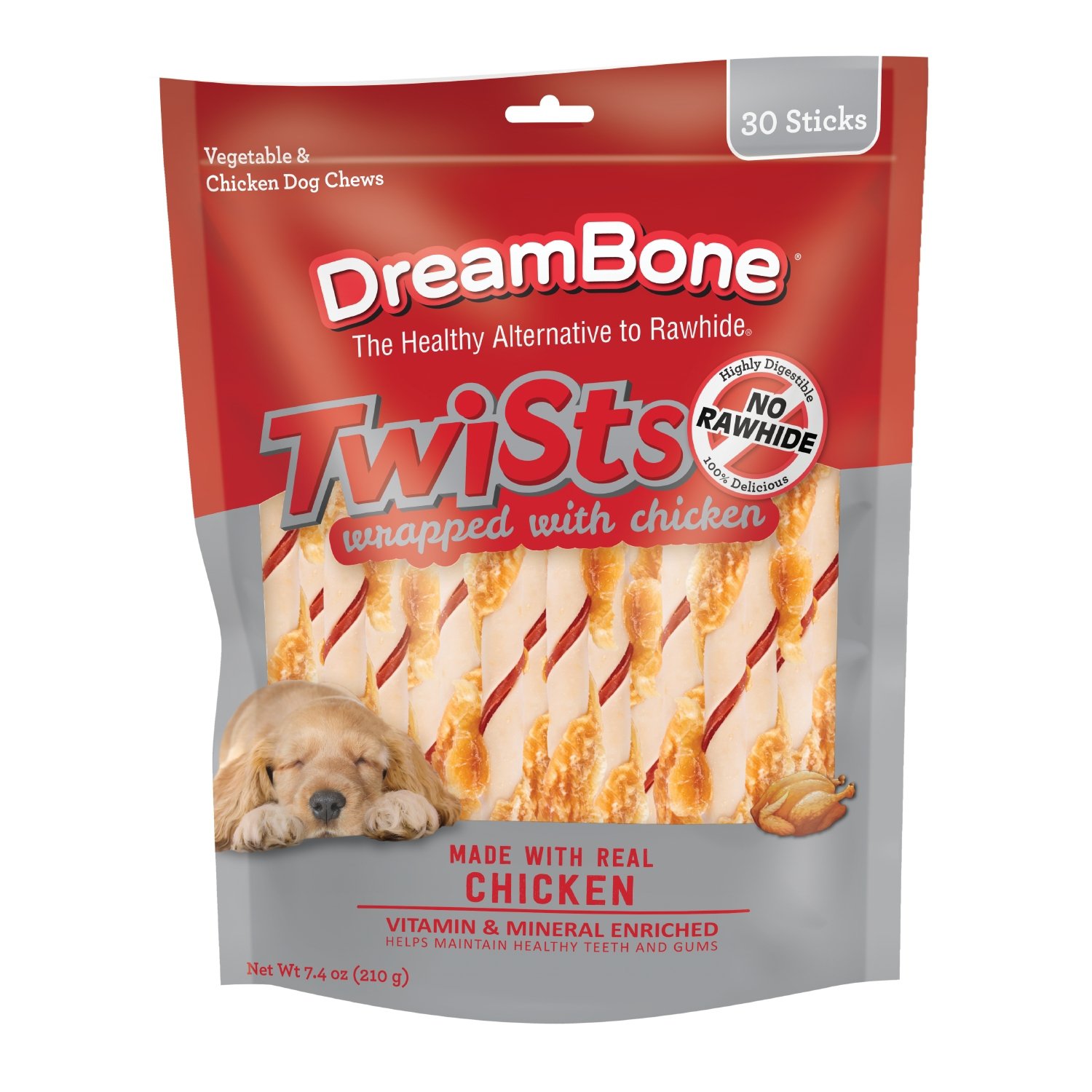 DreamBone Chicken Wrapped Twists Shop Bones & rawhides at HEB