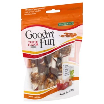 Healthy Hide Good 'n' Fun Triple Flavor Kabob, 4 oz