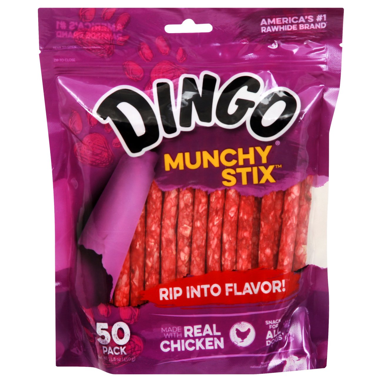 Dingo Chicken Munchy Stix Dog Treats Shop Dogs at HEB