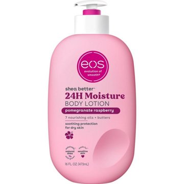 eos Shea Better 24H Moisture Body Lotion - Pomegranate Raspberry, 16 oz