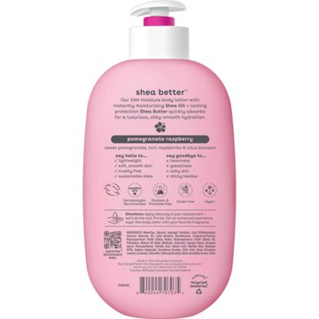 eos Shea Better 24H Moisture Body Lotion - Pomegranate Raspberry, 16 oz