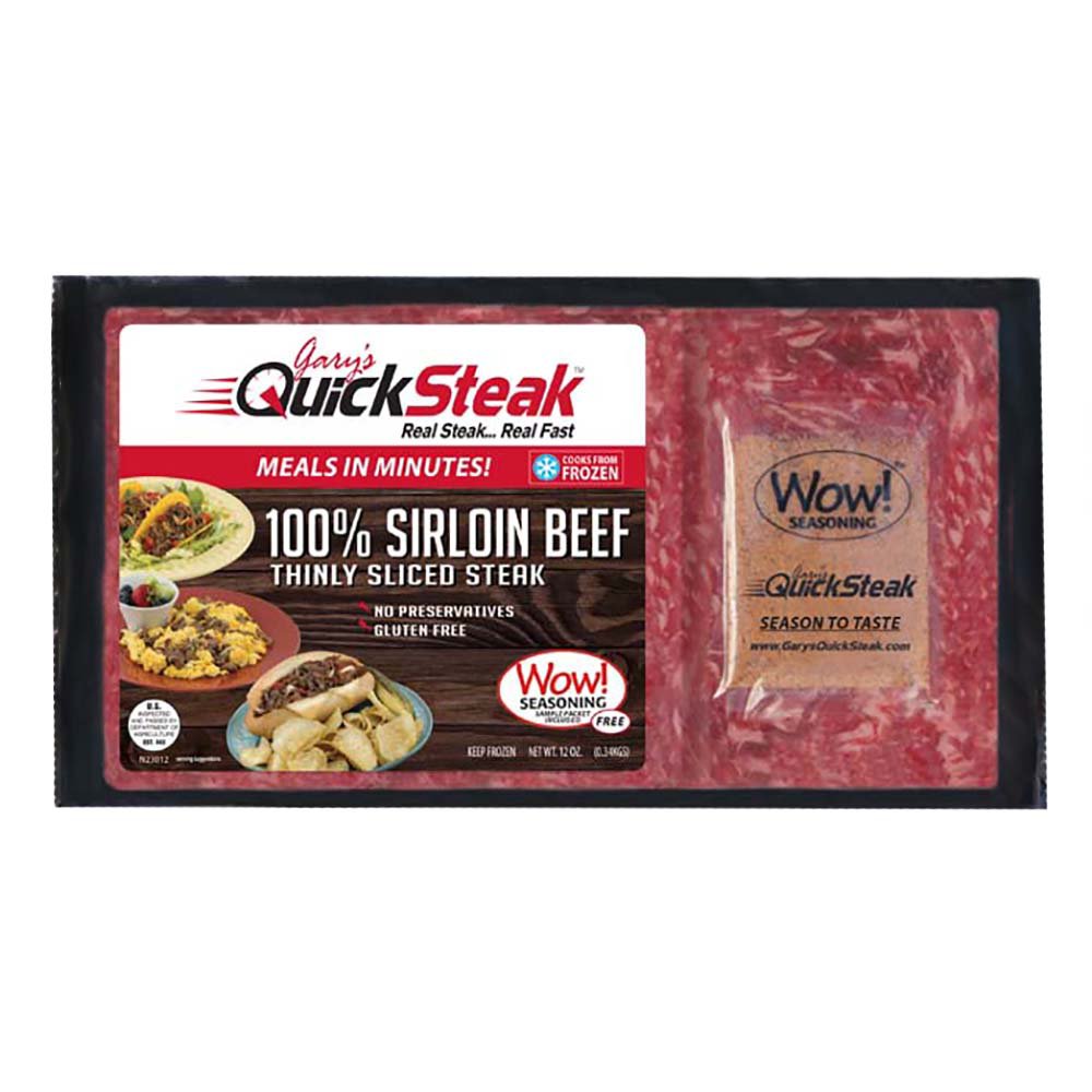 Gary's Quick Steak 100% Sirloin Beef Thin Sliced Steak ...