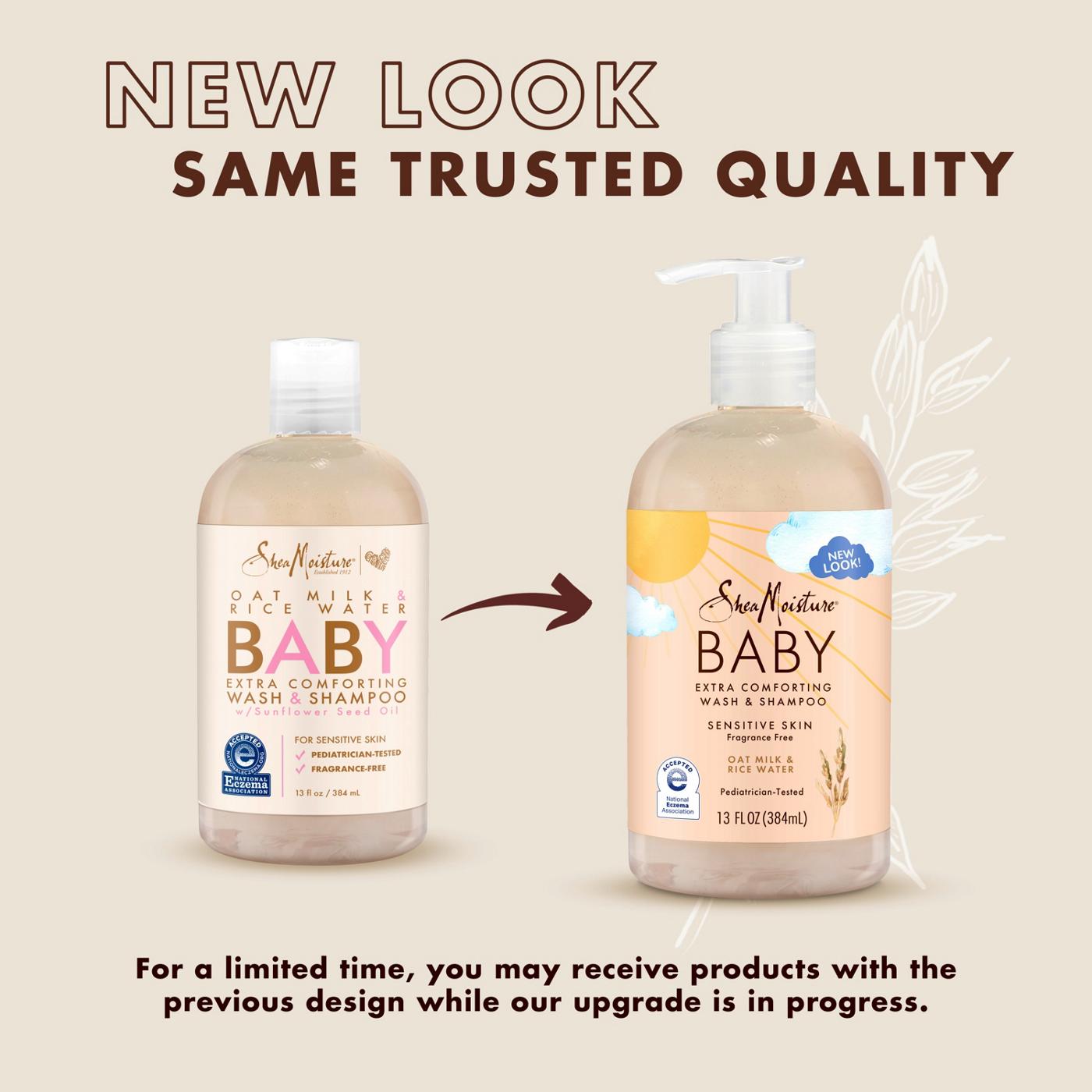 SheaMoisture Baby Wash + Shampoo - Oat Milk & Rice Water; image 4 of 7