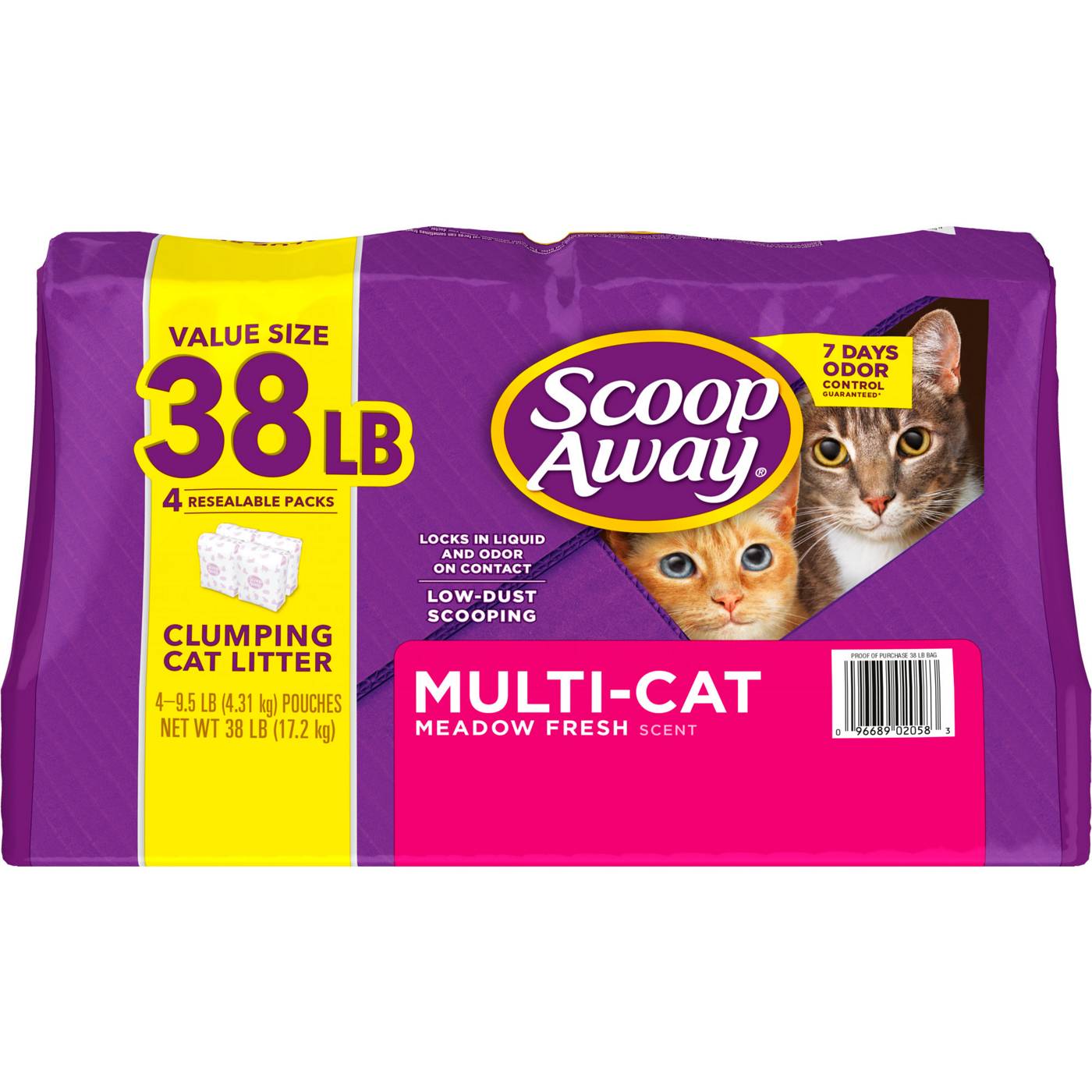 Scoop Away Multi Cat Clumping Cat Litter, Meadow Fresh Scent; image 4 of 5