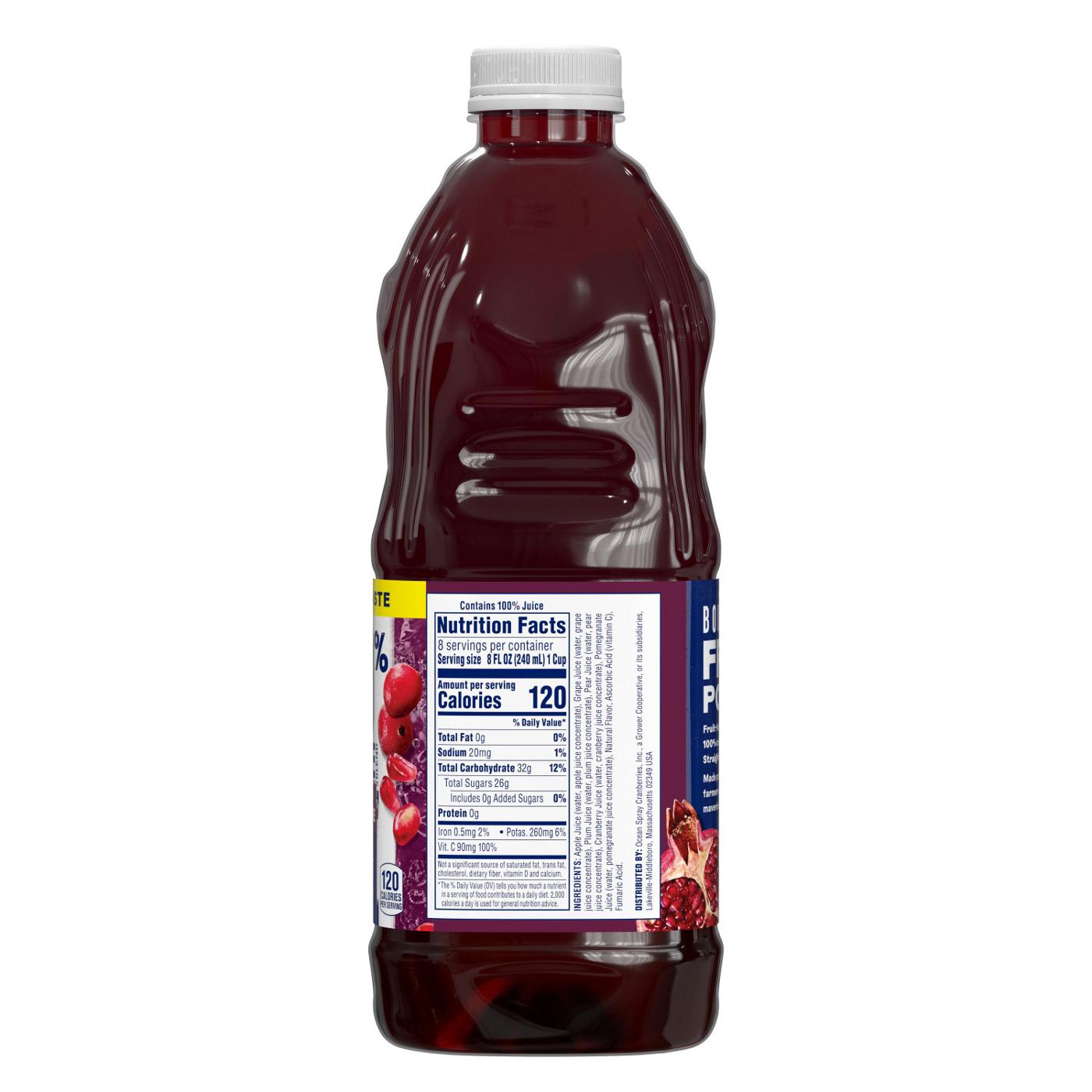 Ocean Spray Ocean Spray® 100% Juice Cranberry Pomegranate Juice Blend, 64 Fl Oz Bottle; image 3 of 6