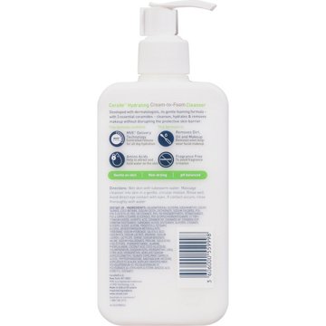 CeraVe Hydrating Foam Cream Cleanser, 12 oz