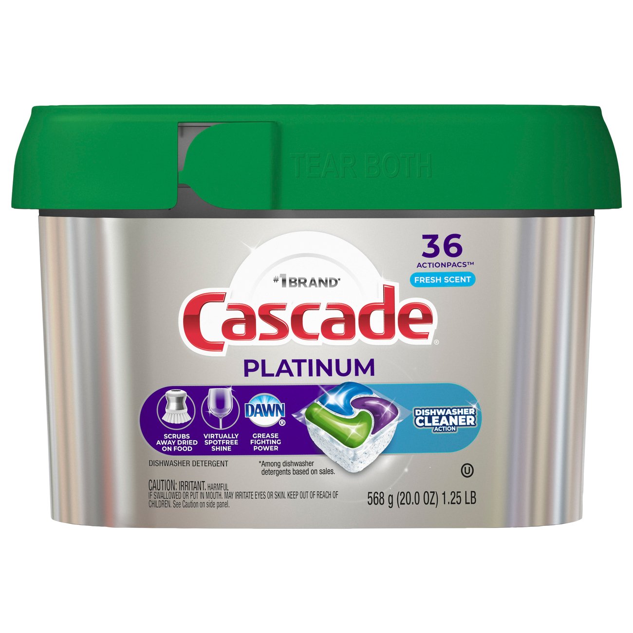 Cascade Platinum Actionpacs Fresh Scent + Dishwasher Cleaner Shop
