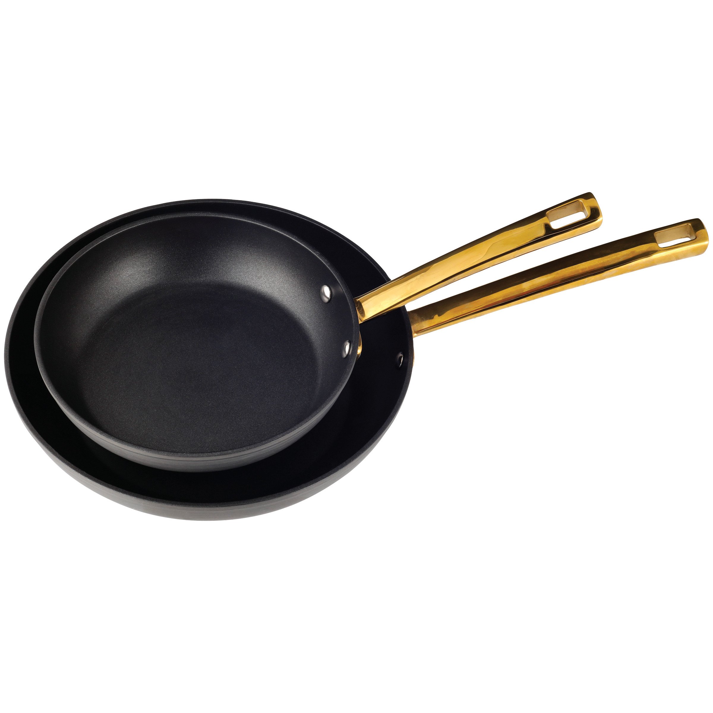 Kitchen & Table Black & Gold NonStick 8" & 10" Fry Pans Shop
