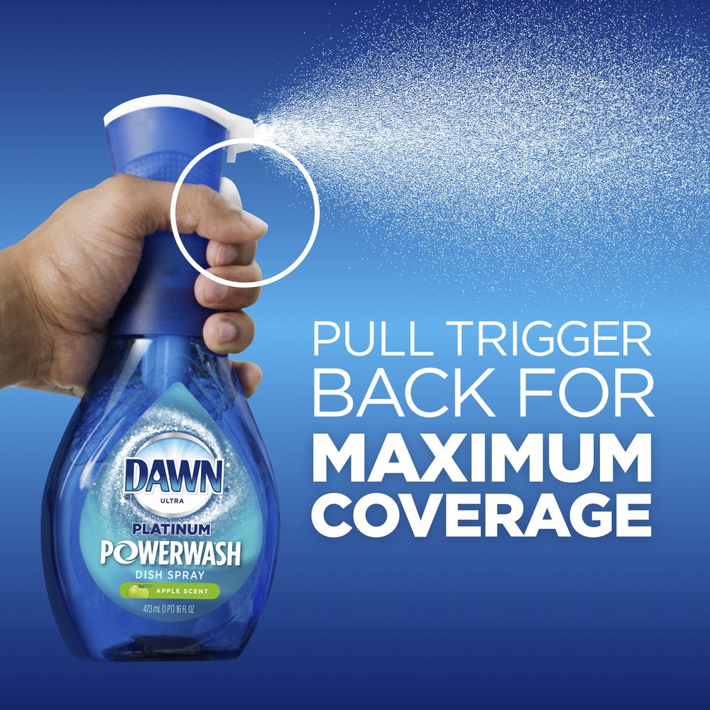 Dawn Platinum Powerwash Lemon Scent Dish Spray Refillable - Shop Dish Soap  & Detergent at H-E-B